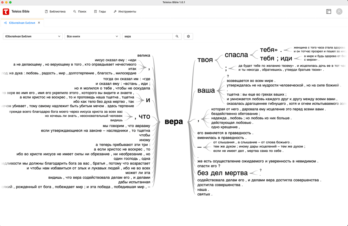 Инструмент дерева слов